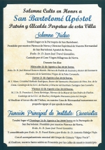 Programa Religioso San Bartolomé