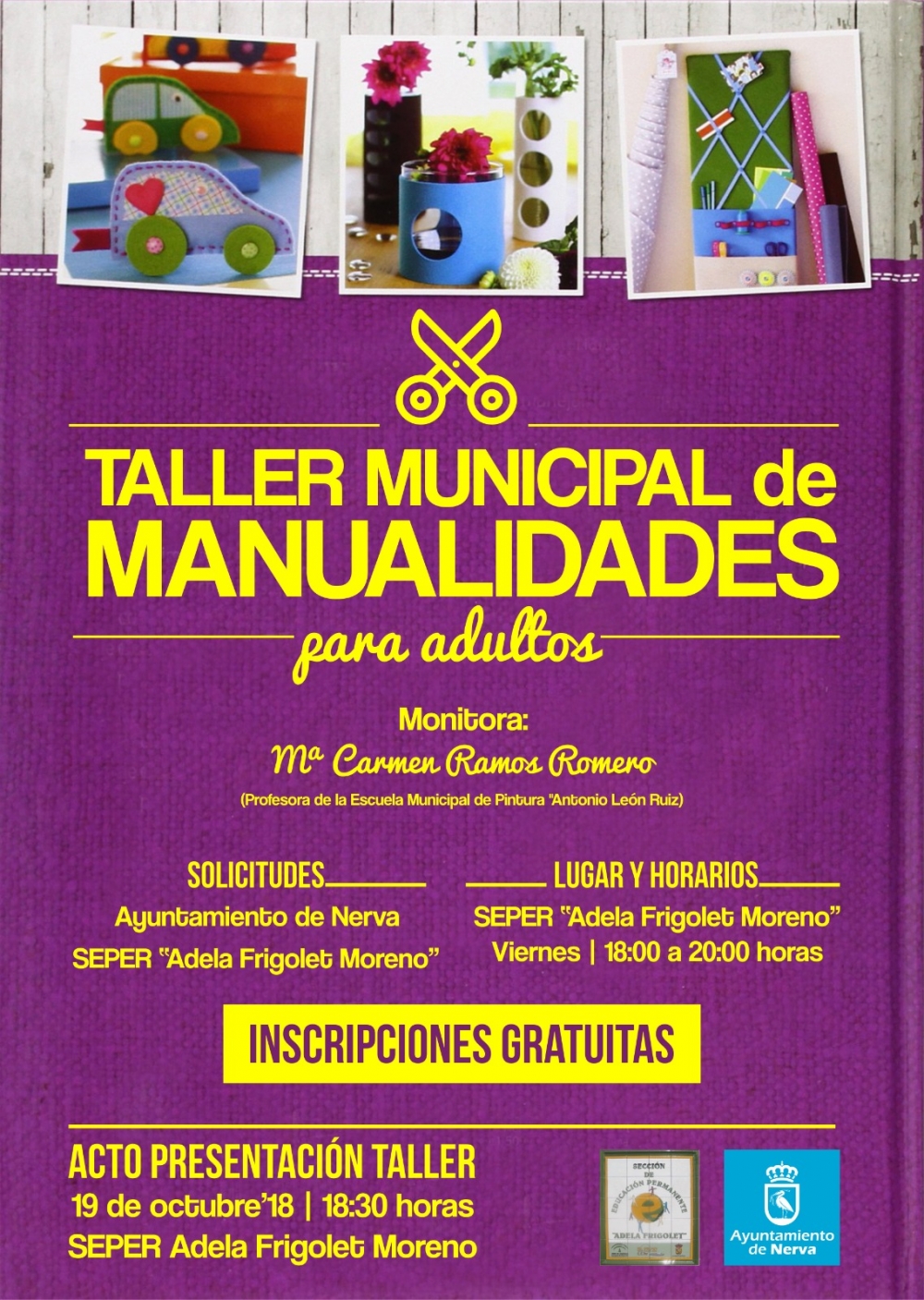 Taller de Manualidades SEPER Adela Frigolet