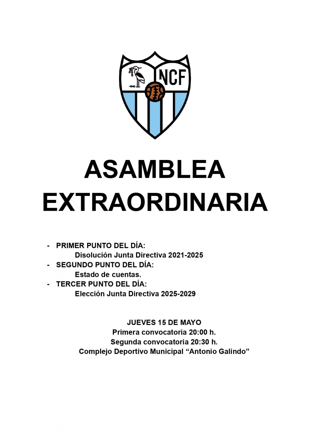 Asamblea Extraordinaria Nerva CF