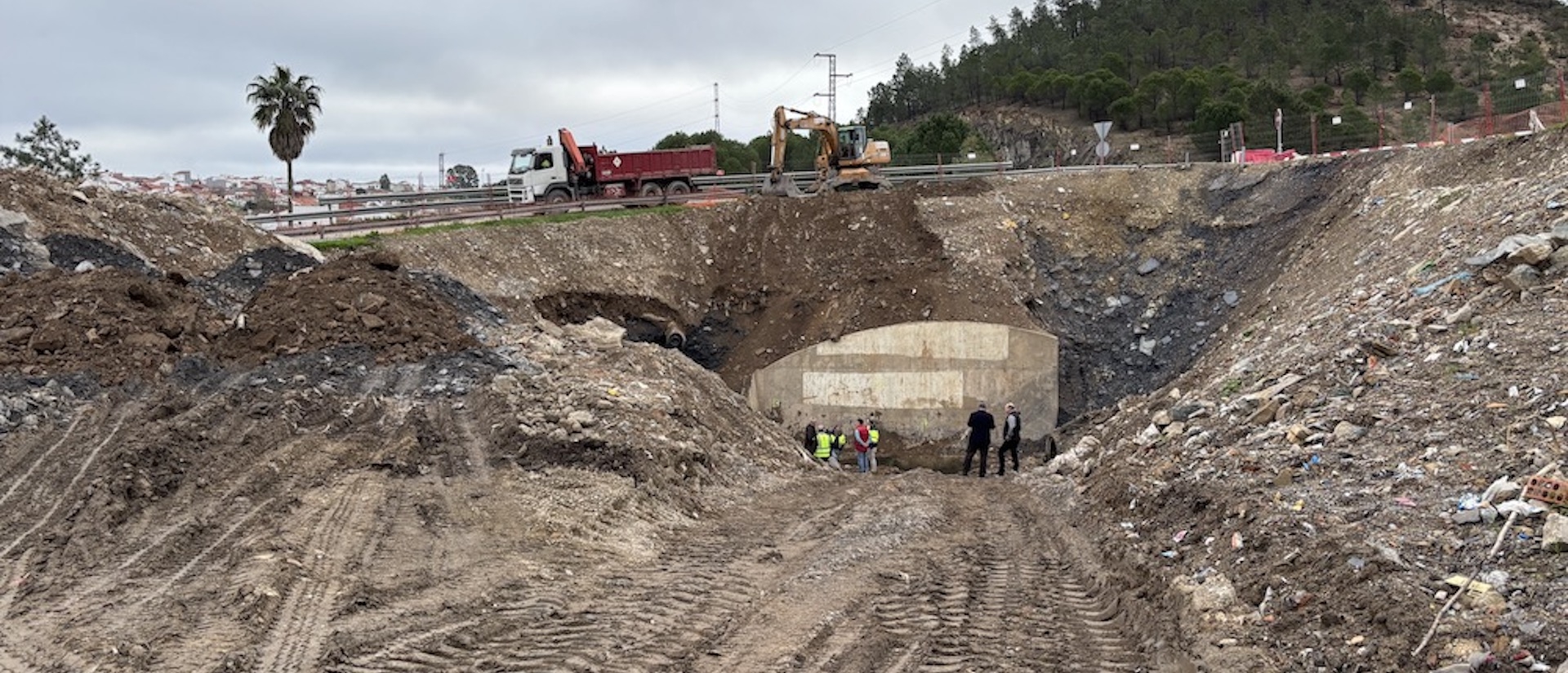 Obras en el Colector