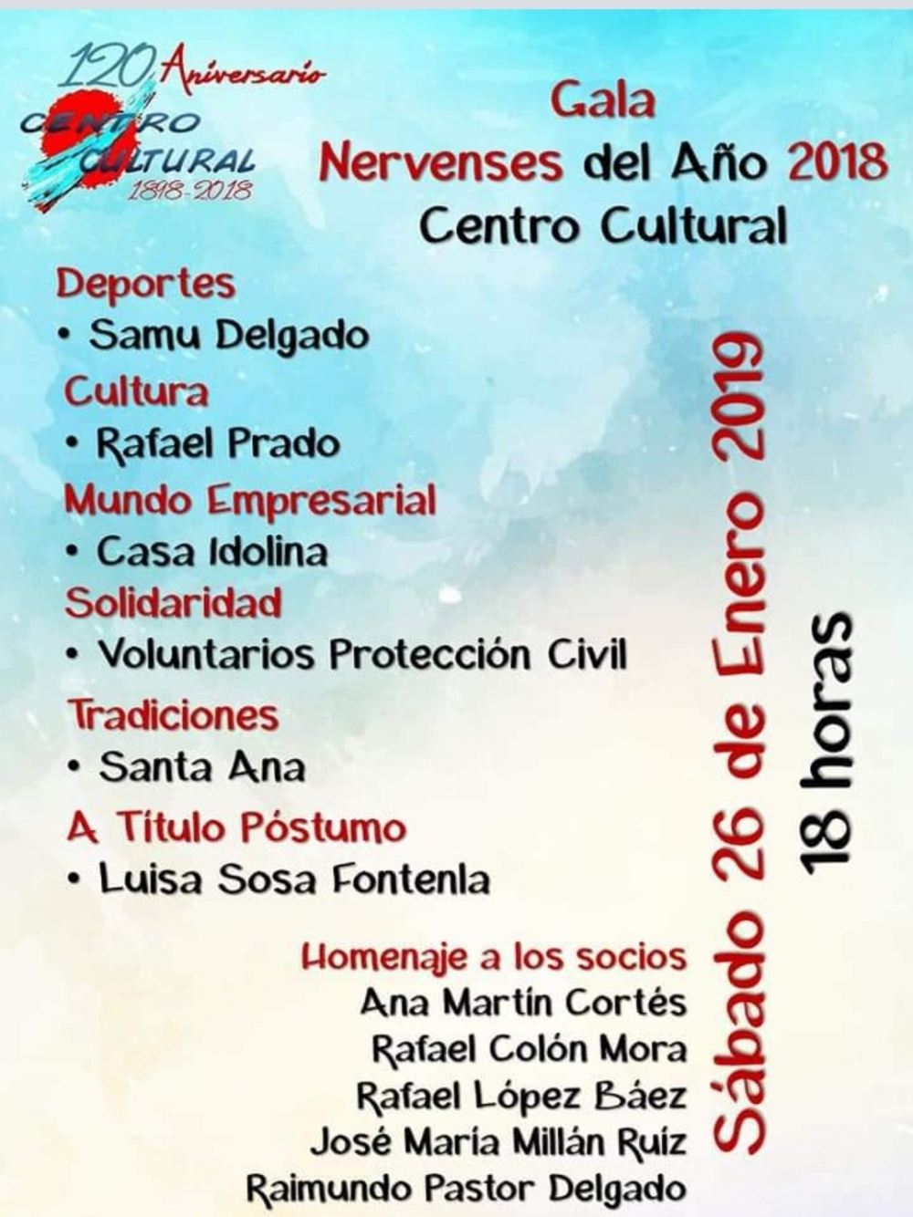 Gala Nervense Año 2018