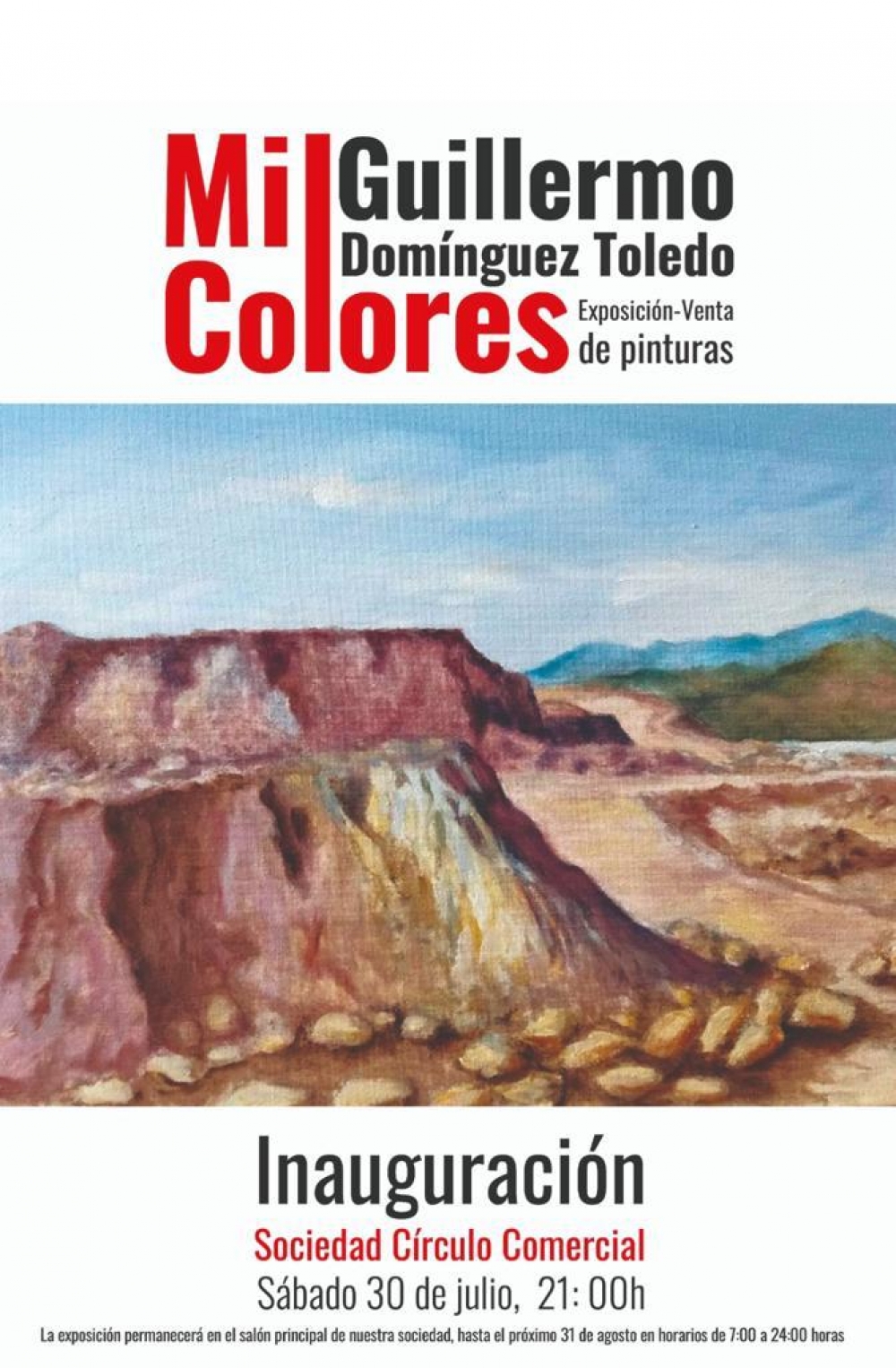 Exposición de pintura de Guillermo Domínguez