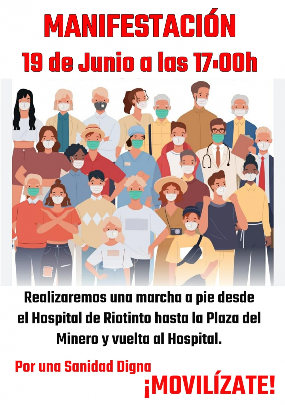 Manifestación Hospital Riotinto