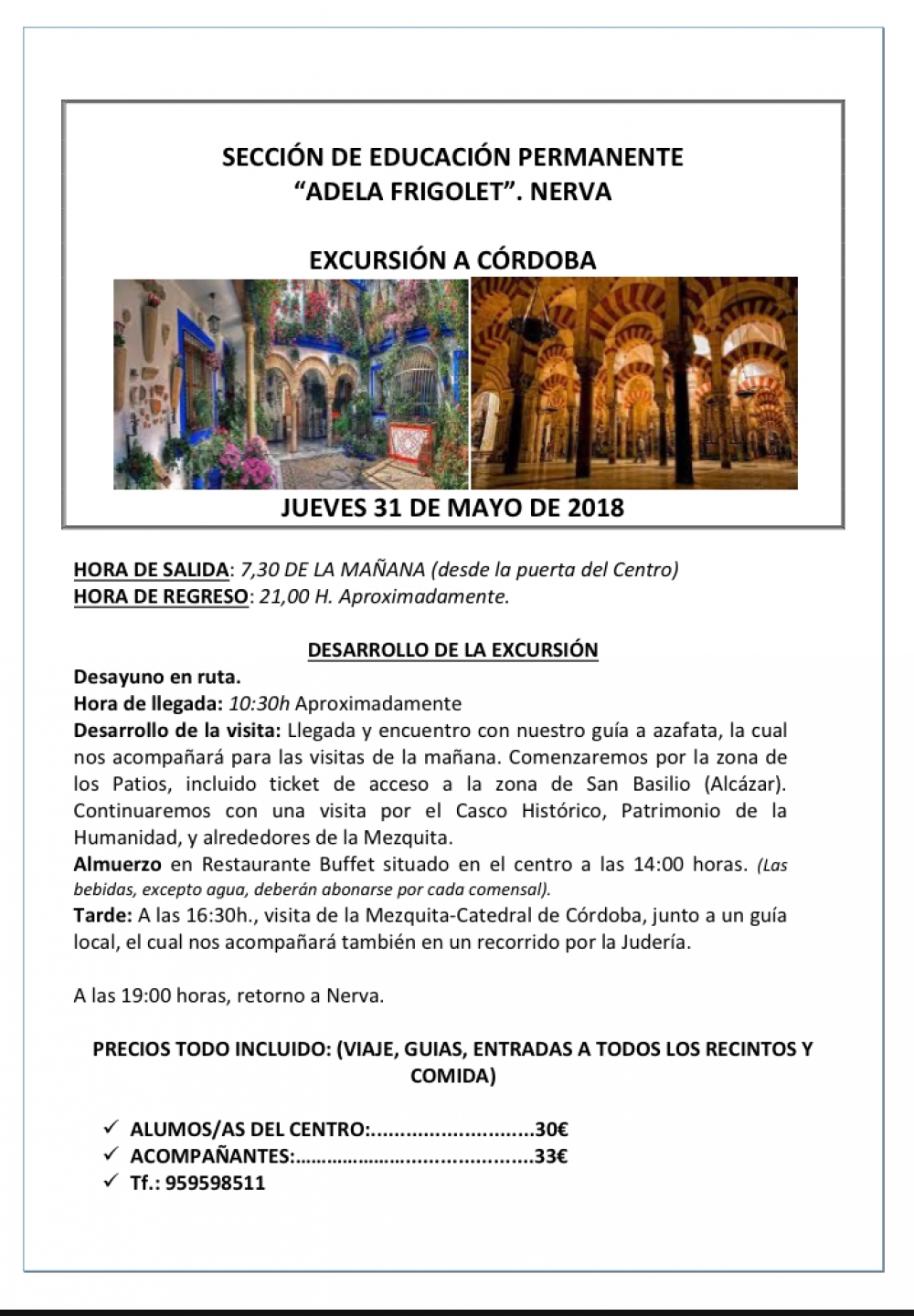Excursión a Córdoba