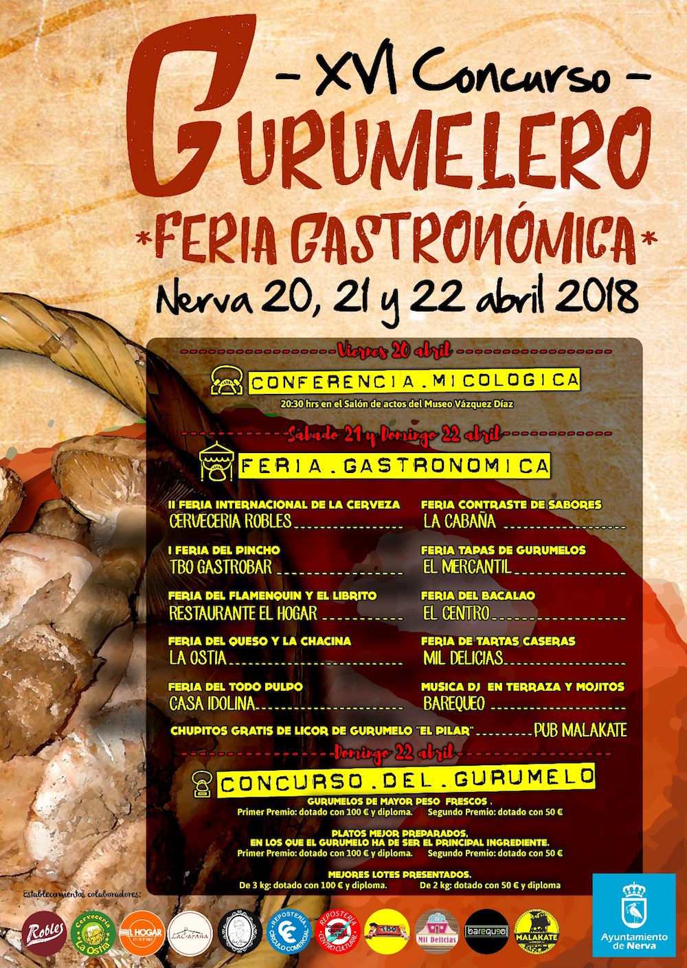 Cartel del XVI Concurso del Gurumelo en Nerva